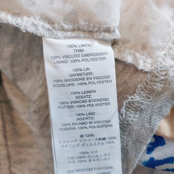 J. Crew Linen Eyelet Lace Tank Top Sz S Beachy Summer Festival Casual Breezy - Picture 6 of 8